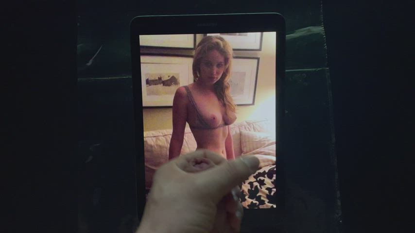 boobs celebrity cumshot facial jennifer lawrence natural tits teen tits tribute gif