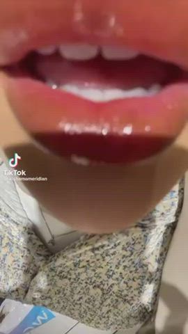 hijab lips lipstick lipstick fetish muslim pretty tiktok gif