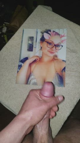Cumshot Glasses Tribute gif