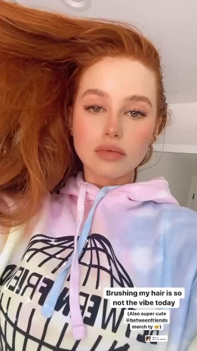 Madelaine Petsch IG Not Brushing Hair