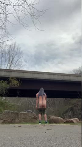 exhibitionist exposed humiliation public wedgie gif