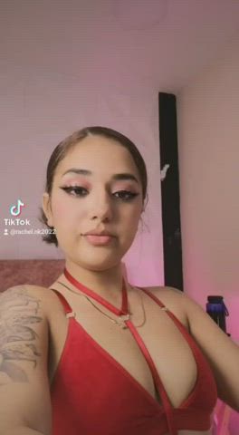babe cute sensual talking dirty teen tiktok gif