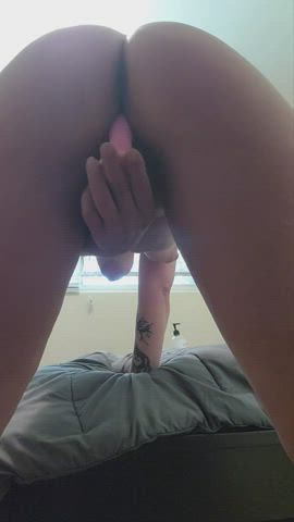 (f) playing with my pink cock