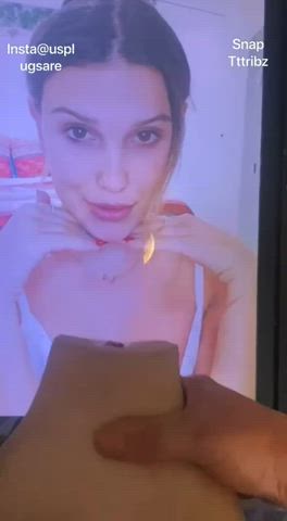 Millie Bobby brown cum trib