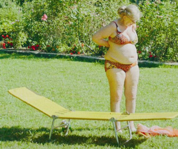 Inge Maux [72] in The Garden (2017), cropped.