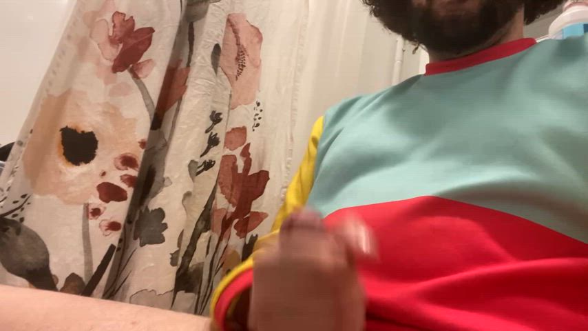 amateur big dick cock homemade male masturbation masturbating orgasm uncut gif