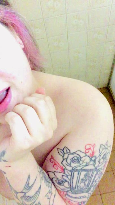Chubby Naked Shower gif