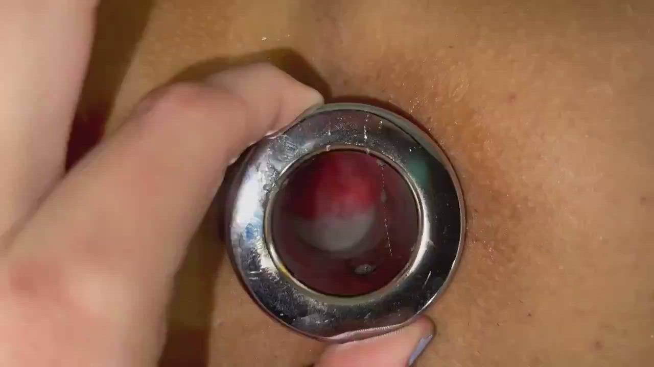 Looking inside Gia's ass