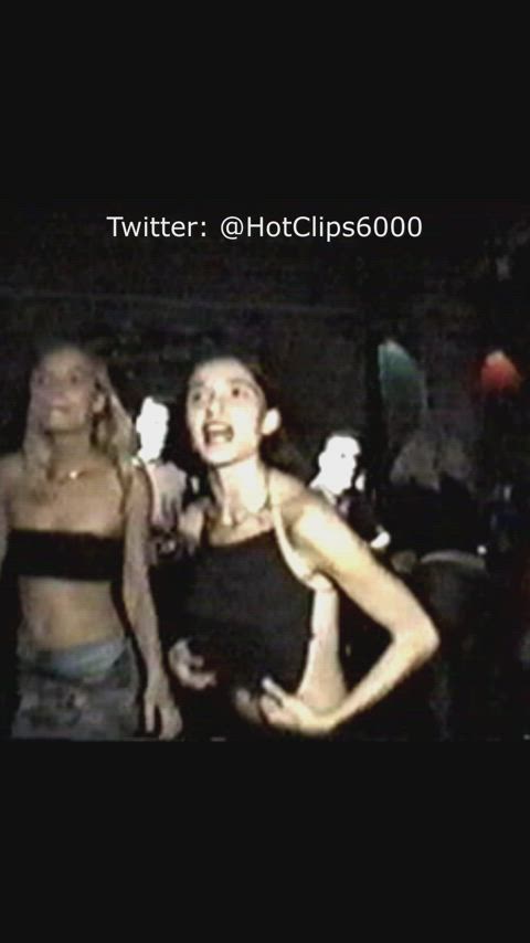 accidental blonde boobs flashing girls nsfw nipslip public tits gif