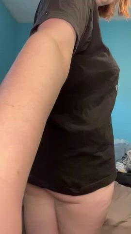 booty emo goth redhead slow motion gif