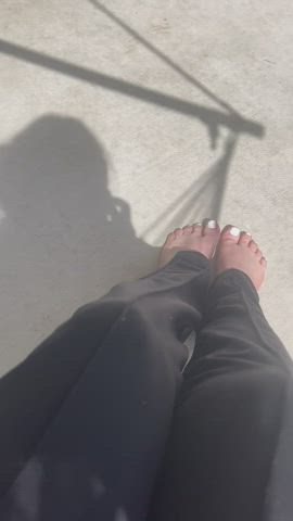 OC freshly painted toes. What would you do for a lick?