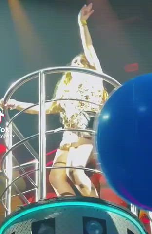 club dancing dress exposed kinky nightclub public thong upskirt gif