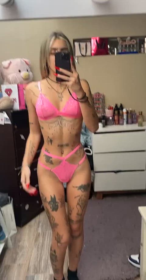 goth nipple piercing pierced piercing tattoo tattooed punk gif