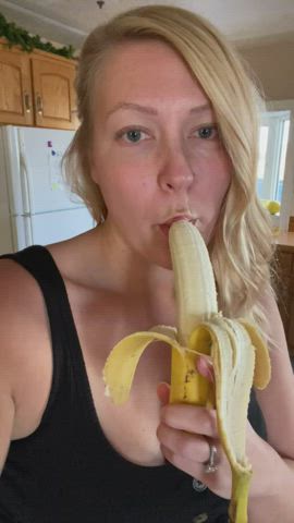 Blonde Blowjob Deepthroat gif