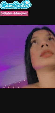 brunette cowgirl cute latina nsfw petite pussy riding teen tits gif