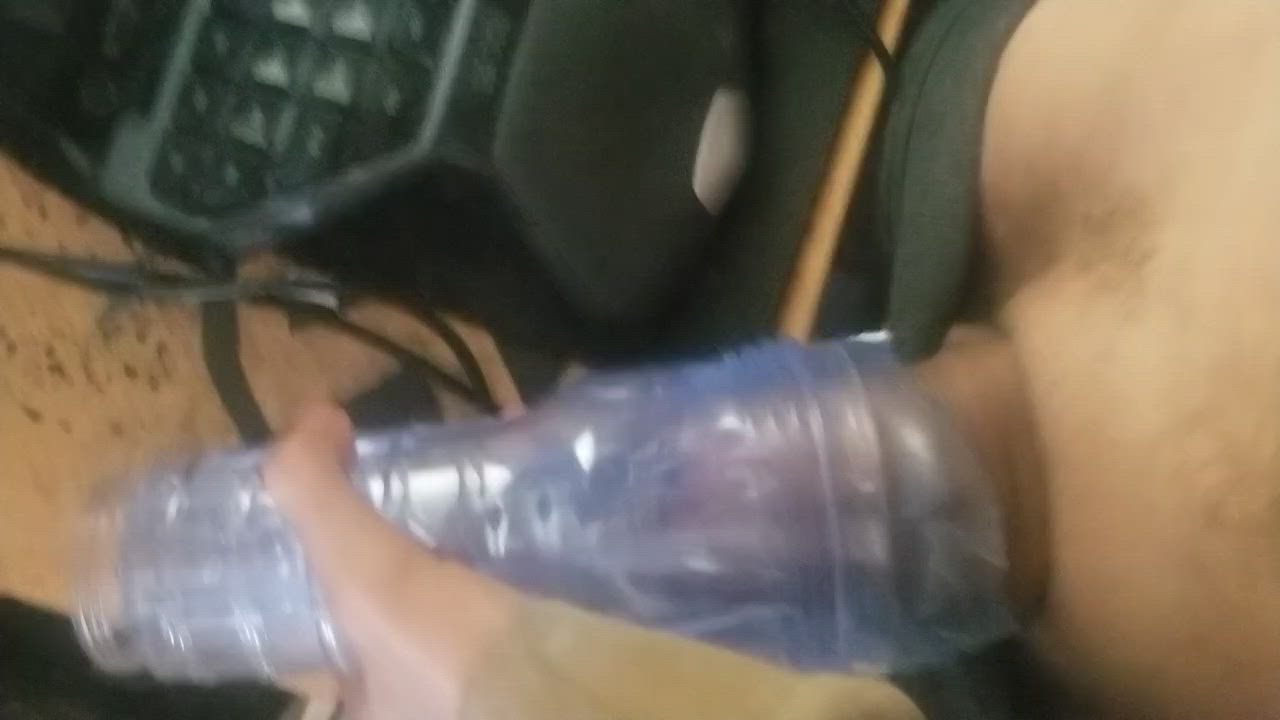 big dick fleshlight male masturbation masturbating thick cock gif