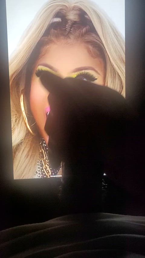 nicki minaj tongue fetish tribute gif