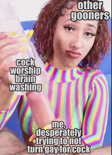 It's normal to develop some strange fixations when you're so porn brained🥰 Don't
