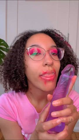 amateur babe blowjob cum in mouth cute dildo natural tits onlyfans solo r/ddlg gif