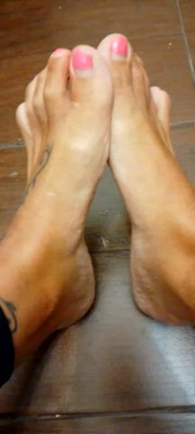 My 7 size feet to massage you..