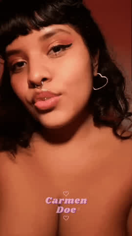 drooling eye contact lips lipstick fetish non-nude tease tongue fetish wet gif