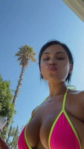ass latina swimming pool gif