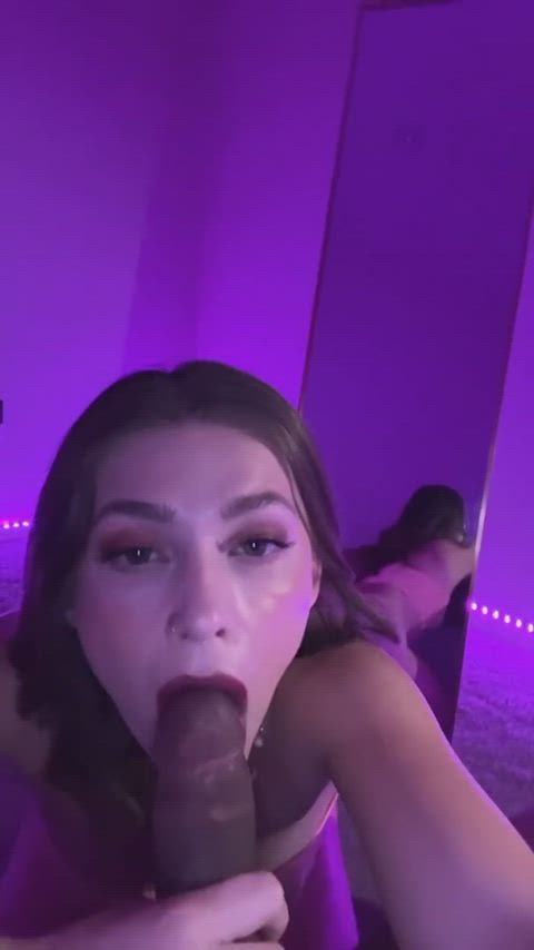 amateur bbc blowjob brunette interracial oral sensual tease teen amateur-girls blowjobs