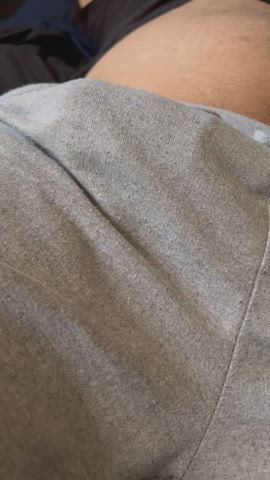Hubby’s dick waking up for his bj ?