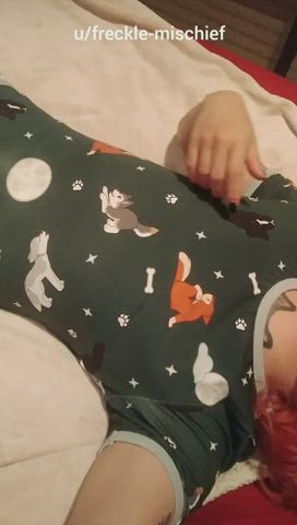 Stuck in wet diapers because Daddy is a bully, obviously ? [NB] they/them