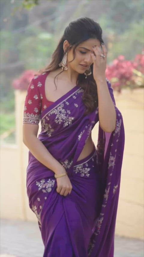 cute indian saree gif