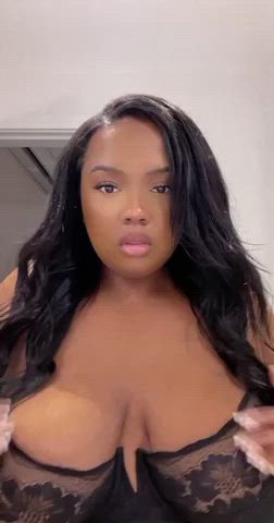 bbw boobs ebony gif
