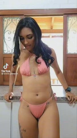 bikini spreading tiktok gif