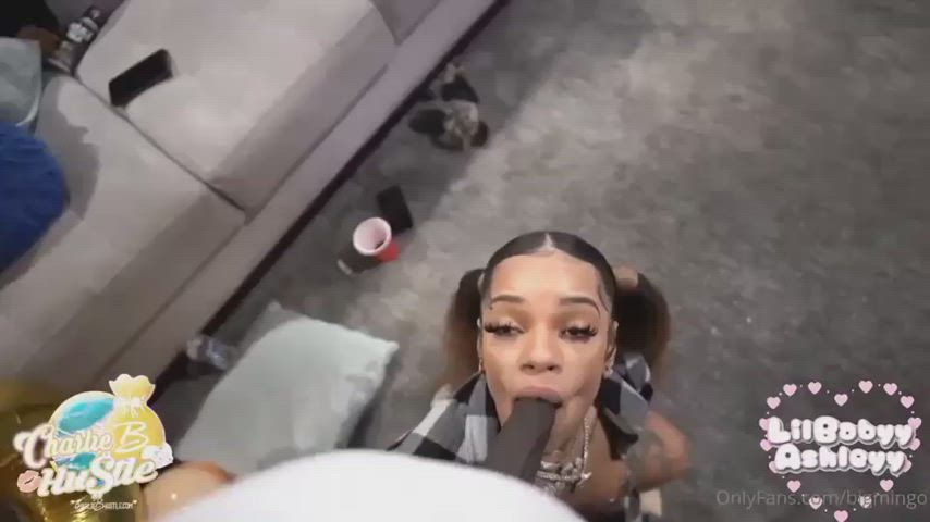 bbc blowjob ebony gif