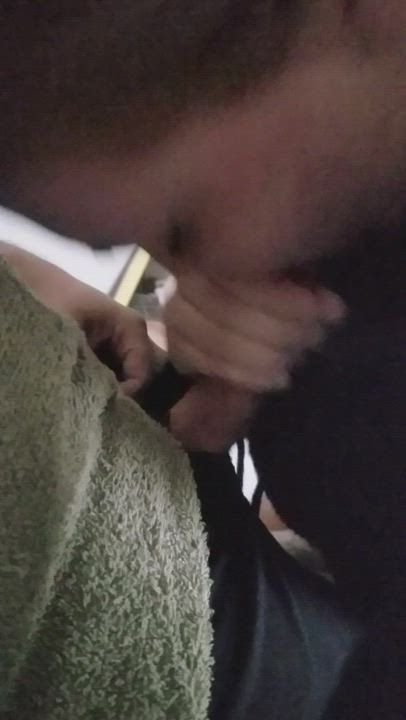 Her first time swallowing (no, really!)