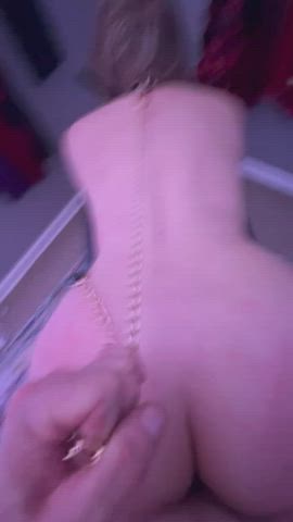 amateur ass bdsm big ass leash pawg slut gif