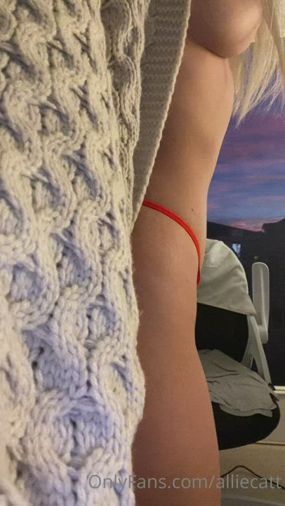 Ass Ass Clapping Blonde Pawg Thong gif