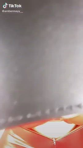 Blonde Fake Tits TikTok gif