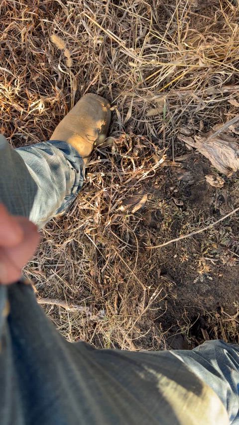 nsfw outdoor pee peeing pissing small cock small dick gif