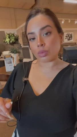 bbw big ass bouncing jiggling twerking work gif