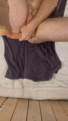 Anal Play Big Dick Gape Huge Dildo Object Insertion gif