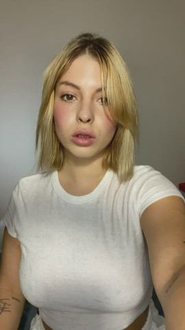 What do you think about cute little face and huge natural titties? [reveal]