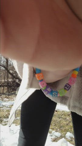 peeing in the church parking lot!