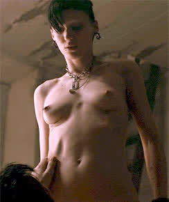 nude rooney mara small tits gif