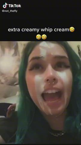 Cum Cumshot Facial Teen TikTok gif