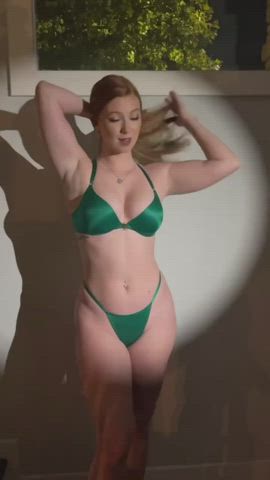 lingerie pretty redhead gif