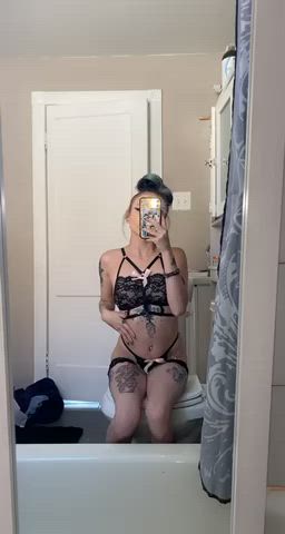 boobs tits titty drop goth-girls gif