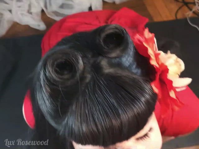 I think he was using my victory rolls for target practice...