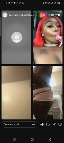 Ass Ebony Nipslip gif
