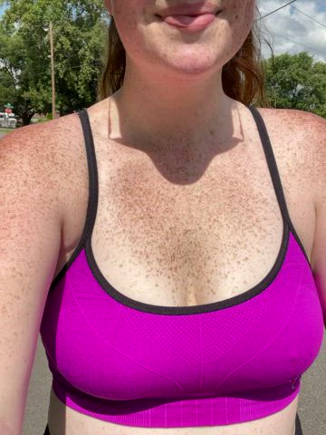Big Tits Boobs Bouncing Bouncing Tits Freckles Tits gif