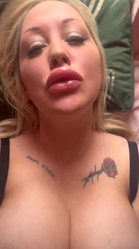 My freshly pumped up lips turn me on!